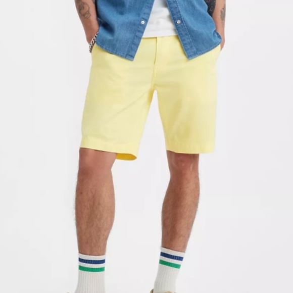 Levi’s Men’s XX Chino Short Stretch The Seat And Thingh Yellow Sz 34 New - Picture 1 of 11